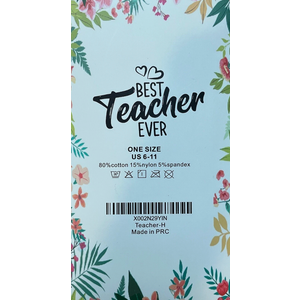 If You Can Read This This Socks For Women Teacher Off Duty Gift Socks Size 6-11W