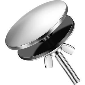 2 Inch Kitchen Sink Hole Cover Faucet Hole Cover Stainless Steel Kitchen Sink Tap Hole Plate Stopper Cover Blanking Metal Plug (Brushed Stainless Steel)