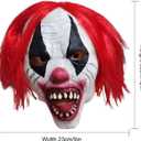 Scary Evil Clown Mask - Halloween Horror Latex Mask for Adults' Masquerade Costume Prop