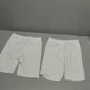 GUOGUOWU Girls' Basic Cartwheel Short Cycling Bike Shorts for Girls Dance Shorts White 2 Pack 9-10 Years