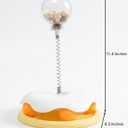 Wobble Treat Dispenser Cat Toy - Spring Ball and Interactive Track Base