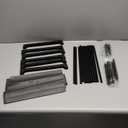 Kitsure Shoe Rack - Non-Woven Shoe Rack Shelf, Shoe Organizer for Closet, Entryway, Garage & Corridor, Stackable Shoe Shelves, 27.5" Wide - 3 Tier, Black 