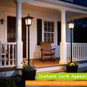 59" Solar Lamp Post Light,Outdoor Waterproof Solar Light Post with Planter,Garden Lights for Backyard, Pathway, Patio,Lawn, Driveway Decor, 49 inches