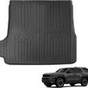 Auxko All Weather Cargo Mat Fit for 2026 2025 Toyota 4Runner 5-Seater Gasoline Version TPE Liners Accessories Guard Odorless Anti-Slip Trunk Liners for Toyota 4 Runner