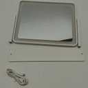 14"x12"Vanity Mirror, Lighted Makeup Mirror for Vanity Desk, Smart Touch Control, 360 Rotation, 3-Color Modes, Bedroom, White