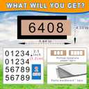 Address Sign for OutsideTwo Sets of Numbers (0-9),House Number PlaqueNumber for Address Plate,Street Number Signs for House/Mailbox/Apartment/Office/ Hotel/Classroom Housewarming Gift for New Home (ROSE GOLD)