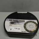 Snow-Chains Easy Install Tire-Chains, One-Pull Fit Design Tire Snow Chains for Passenger Cars, Sedan, SUVs, Emergency Winter Tire Traction Car Tires 215 225 235 245 255 275 - Set of 2 (KN130)