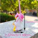 2Pcs Cool Swinging Duck Car Ornament  Cute Rearview Mirror Hanging Accessory, Dashboard Dcor, Duck Gift for Drivers and Car Lovers