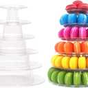 Macaron Tower Stand, 6 Tiers Macaron Display Macaroon Stand Tower Desserts Cupcake Holder Platter for Wedding, Birthday Party, Baby Shower, Party Decoration by Greatstar