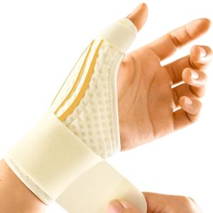 FREETOO Stable Thumb Brace Right Hand Left Hand for Arthritis Pain and Support, Thumb Splint for De Quervains Tenosynovitis,Trigger Thumb and Wrist Stabilizer for Tendonitis, Sprain,Beige Right L