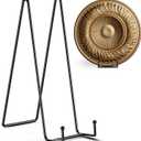 TR-LIFE 12 Inch Plate Stands for Large Heavy Duty Display - Metal Picture Frame Holder Stand + Table Top Easels for Decorative Platter, Book, Plaque, Photo (2 Pack)