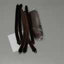 9PCS Heatless Hair Curler Velvet, Heatless Curls Overnight Hair Curlers to Sleep in, Overnight Rods Heatless Curls, Gentle Styling Tools Fit for All Hair Types-Brown