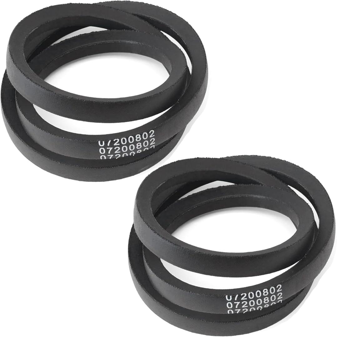 07200802 Snow Blower Belt Compatible with Ariens Deluxe 24" 921045 921323 and 28" 921046, 2 Pcs Snow Thrower V-Belt