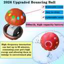 Interactive Dog Toys for Small and Large Dogs, [2026 New Upgrade] Double Ball Design with Hollow Silicone and Automatic Moving Smart Bouncing Ball