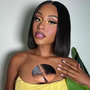 Yonova Bob Wig Human Hair 180 Density Glueless Wigs Human Hair Pre Plucked Pre Cut Glueless Wigs Human Hair 4x4 Hd Lace Closure Wigs Human Hair Wear And Go Glueless Wigs With Baby Hair(12inch)
