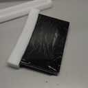 HIEEY 3 Way Mirror for Hair Cutting,360 Trifold Mirror with Height Adjustable Telescoping Hooks,and 5X Magnification,for Makeup, Hair Styling (Black)