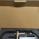 KENES Champagne Bronze Bathroom Faucet 1 Hole, Single Handle Gold Bathroom Sink Faucet for Vanity, Bar Sink Faucet with Drain Assembly & Deck Plate, Farmhouse RV Camper Outdoor Faucet, KE-9005B-CB