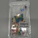 PIXIU Case for iPhone 16 Pro Compatible with Magsafe, Laser Glossy Pattern,Cute Curly Wave Clear TPU Bumper Military Grade Drop Protection Phone Cover for Women/Girls -Butterfly/Floral