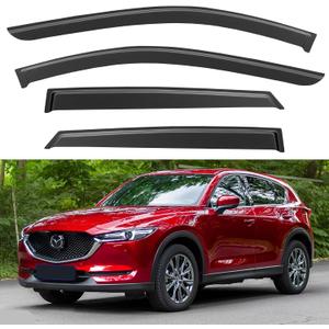 Window Visors Rain Guards Shield for 2017-2026 Mazda CX5, Out-Channel Window Vent Wind Deflectors Visors Shades for 17-26 CX-5