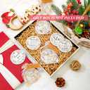 Suzile Employee Christmas Ornaments Coworker Thank You Gifts Bulk May You Be Proud Ornament Keepsake Ceramic Hanging Plaque Xmas Appreciation Gifts for Teacher Volunteer(30 Sets,Appreciation)