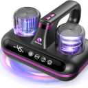 Amzany Mattress Vacuum Cleaner - 5-in-1 Cordless Bed Vacuum Cleaner, Powered by UV-C Light & Ultrasonic Technology, 16Kpa Strong Suction,Low Noise,Suitable for Dust, Pet Hair, Etc.