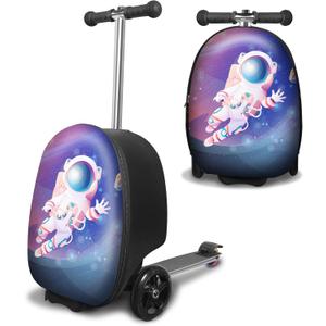 ALVOD Scooter Suitcase for Kids Ages 6-12 Kids' Luggage
