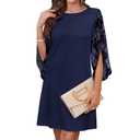 RUMIA Birthday Dresses for Women 2026 Vestidos Elegantes de Mujer Formal Lace Blue 2XL