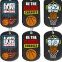 Inkstone Basketball Gifts Necklace 6 Pack  Mens Necklace & Jewelry, Necklaces for Men  Basketball Accessories, Party Favors & Stuff  Unique Mens Gifts