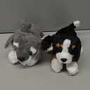 2 Pcs 7.87 Inches Plush Dog Pillow Toy Set - Fluffy Puppy Soft Toys for Christmas, Girls, Baby, Kids, Party Favor, Birthday, Home Decor