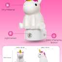 L LOHAS LED Plug-in Night Light for Kids, Cute Color Changing LED Night Light with Dusk to Dawn Sensor, Christmas, Birthday Gift Nightlight for Girls & Kids, Room Decor