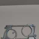 2 Pcs 3" Universal Exhaust Clamp with Hanger,Exhaust Hangers Fits 3" Exhaust Pipe
