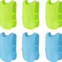 baotongle 6 Pack Pennies Scrimmage Training Vest for Soccer Scrimmage Vest Practice Jersey for Adult Youth