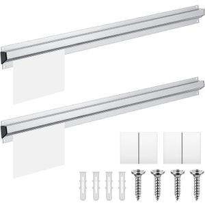 2pcs Restaurant Ticket Holder Slide Receipt Rack, 30 Inch, No Slot