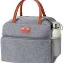 Lunch Box for Women & Men, Reusable Lunch Bag for Work/Office/Travel, Adults, Stylish Tote Bag, Insulated Lunch Box, Durable & Leakproof(Gray)