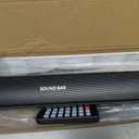 Portable Soundbar for TV/PC, Outdoor/Indoor Wired & Wireless Bluetooth 5.0 Speaker with Remote Control and Optical Cable, 30W Home Theater Sound bar with Built-in Subwoofers for Projector