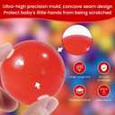 MoonxHome Ball Pit Balls for Toddlers, BPA Free Crush Proof Plastic Toy Balls for Ball Pit, Children's Pool Water Toys, Macaron Ocean Balls for Play Tent 2.15 Inch Pack of 100 200 500 800 1000