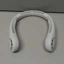 JISULIFE Portable Neck Fan, Hands-Free Bladeless, 5 Speeds, 4000 mAh Battery Operated Wearable Personal Fan, Twistable, Rechargeable, Gift for Women Men-Grey