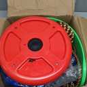 Tree Swing Climbing Rope 2 Pack Multicolor with Platforms Red Disc Swings Seat - Outdoor Playground Set Accessories Tree House Flying Saucer Outside Toys - Bonus Carabiner and 4 Feet Strap