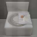 Semi Flush Mount Ceiling Light, Upgraded Larger Gold Glass Ceiling Light Fixture, Vintage Lighting for Hallway Kitchen Bedroom Dining Room, Bulb Not Included (11.03 inch)