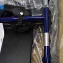 Medline Rollator Walker with Seat, Steel Rolling Walker with 6-inch Wheels Supports up to 350 lbs, Medical Walker, Blue