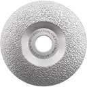 SHDIATOOL Diamond Grinding Cup Wheel 4-1/2 Inch for Granite Marble Iron Steel Masonry Convex Vacuum Brazed Grinding Disc Fits 7/8 Inch Arbor 115mm