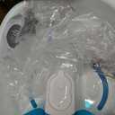 Homedics Bubble Mate Foot Spa, Toe Touch Controlled Foot Bath with Invigorating Bubbles and Splash Proof, Raised Massage Nodes and Removable Pumice Stone