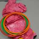 Voiiake Pool Floats Toys Games Set, Inflatable Cross Ring Toss Game Toy with 6pcs Rings for Kids Adults Family, Swimming Pool Water Game (Pink Flamingo)