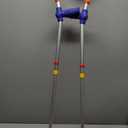 PEPE Mobility - Forearm Crutches for Kids (x2 Units), Colored, Adjustable, Pediatric Girls and Boys - Made in Europe