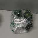 8 Pcs Dark Green Christmas Tree Picks 7.87 Inch Christmas Balls Ornaments Xmas Hanging Decorations for Xmas Tree Topper DIY Wreath Holiday Floral Vase Fillers Crafts Home Decor