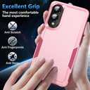 for Samsung Galaxy S25 Edge Case with Screen Protector, [Military Grade Drop Protection] Dual Layer Heavy Duty Shockproof Protective Phone Case for Samsung S25 Edge (Pink)