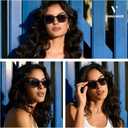 VANLINKER Retro Square Sunglasses for Women Men,Trendy 2025 Classic Vintage 70s 80s UV400 Sun Glasses VL9871