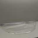 39 Inch Frosted Round Table Cover Protector, 2.0mm Thick Plastic Desk Protector Mat, Round Waterproof PVC Desk Cover, Vinyl Placemats for Circle Desktop, Coffee Table, Dining Room Table