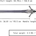Sword fort Stainless Steel Vergil Yamato Sword/Dante Rebellion Sword Real Metal Katana, Nero Red Queen Game Cosplay Prop Replica-for Cosplay, Collection,Display,Gift