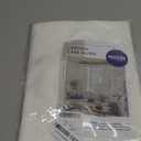 MIULEE 2 Panels Solid Color Sheer Window Curtains Elegant Window Voile Panels/Drapes/Treatment for Bedroom Living Room (54X63 Inches Ivory)